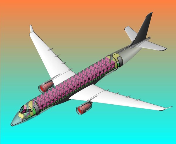 Japan Regional Jet.sat or .dwg 3D Models